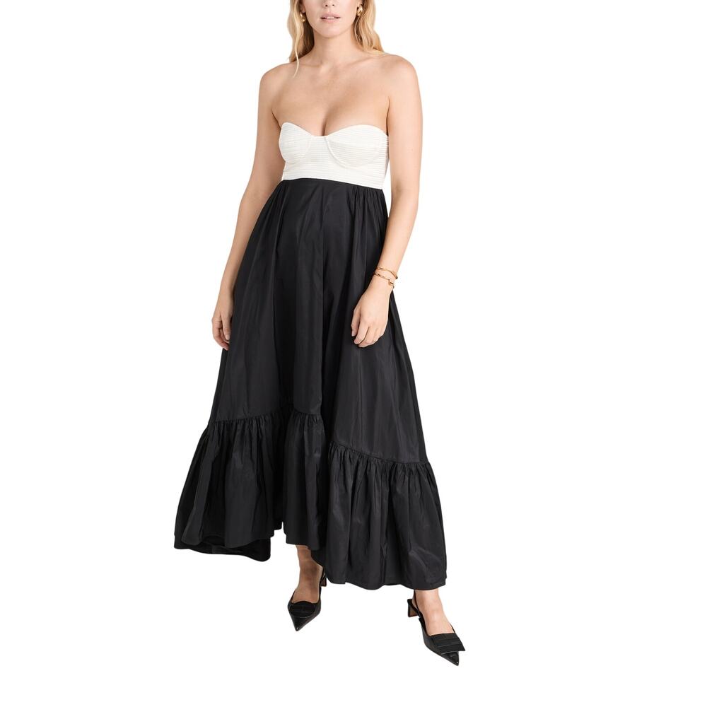 Anna October Elegant Black/Ivory Cicely Maxi Size XS Dress